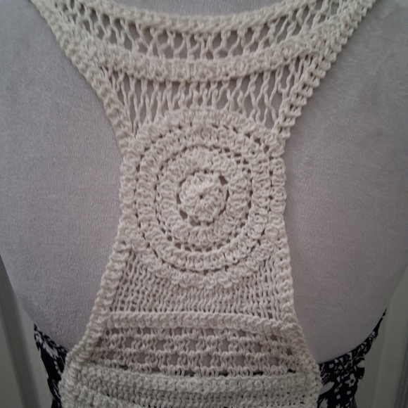 Planet Gold Black & White  Patterned Sun Dress  Size  M - Picture 5 of 11